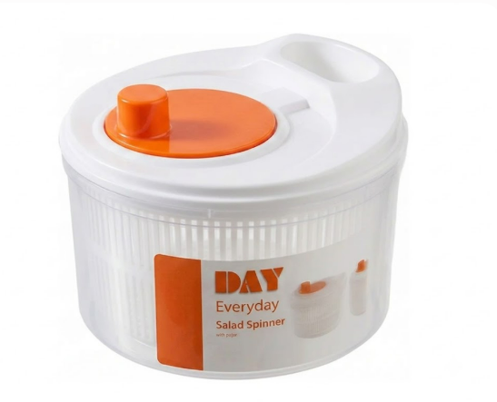Centrifugador Escurridor Lechuga Ensaladas Verduras Naranja