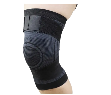 Rodillera Deportiva Compresion Ajustable Talla L Negra
