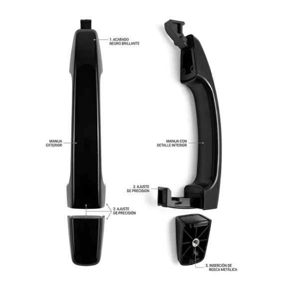 Manillas Externa Chevrolet Captiva Epica Aveo Lt Ls Negro