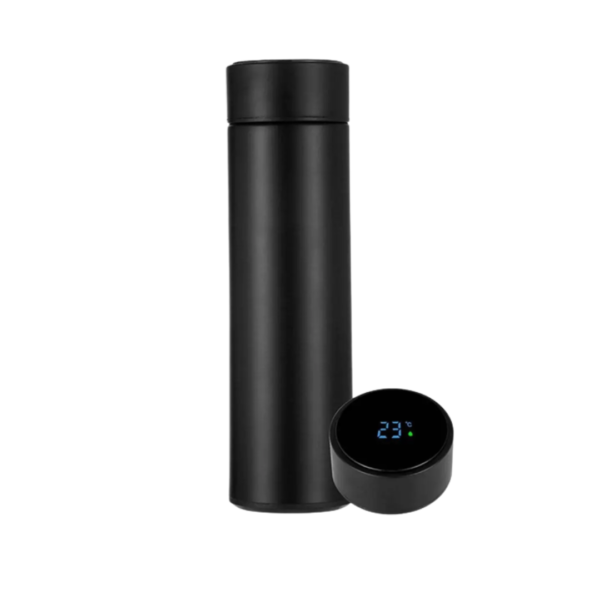 Termo Termicos Led Pantalla Digital De Temperatura 500ml Negro
