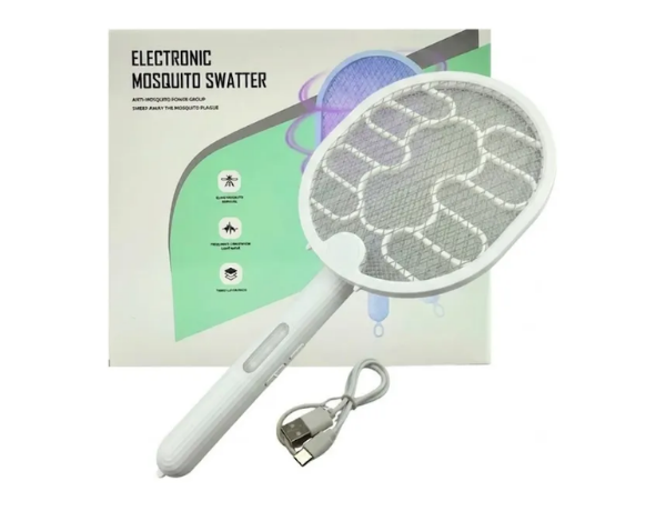 Mata Mosquitos Electrico Plegable Blanca