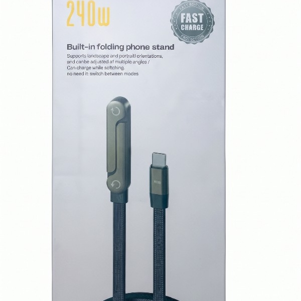 Cable Flat 1.5M C-C Con Soporte 240W