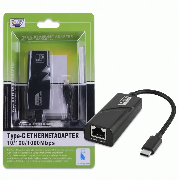 Adaptador Convertidor Tipo C A Rj45 Gigabit